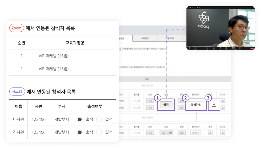 화상강의 녹화 기능